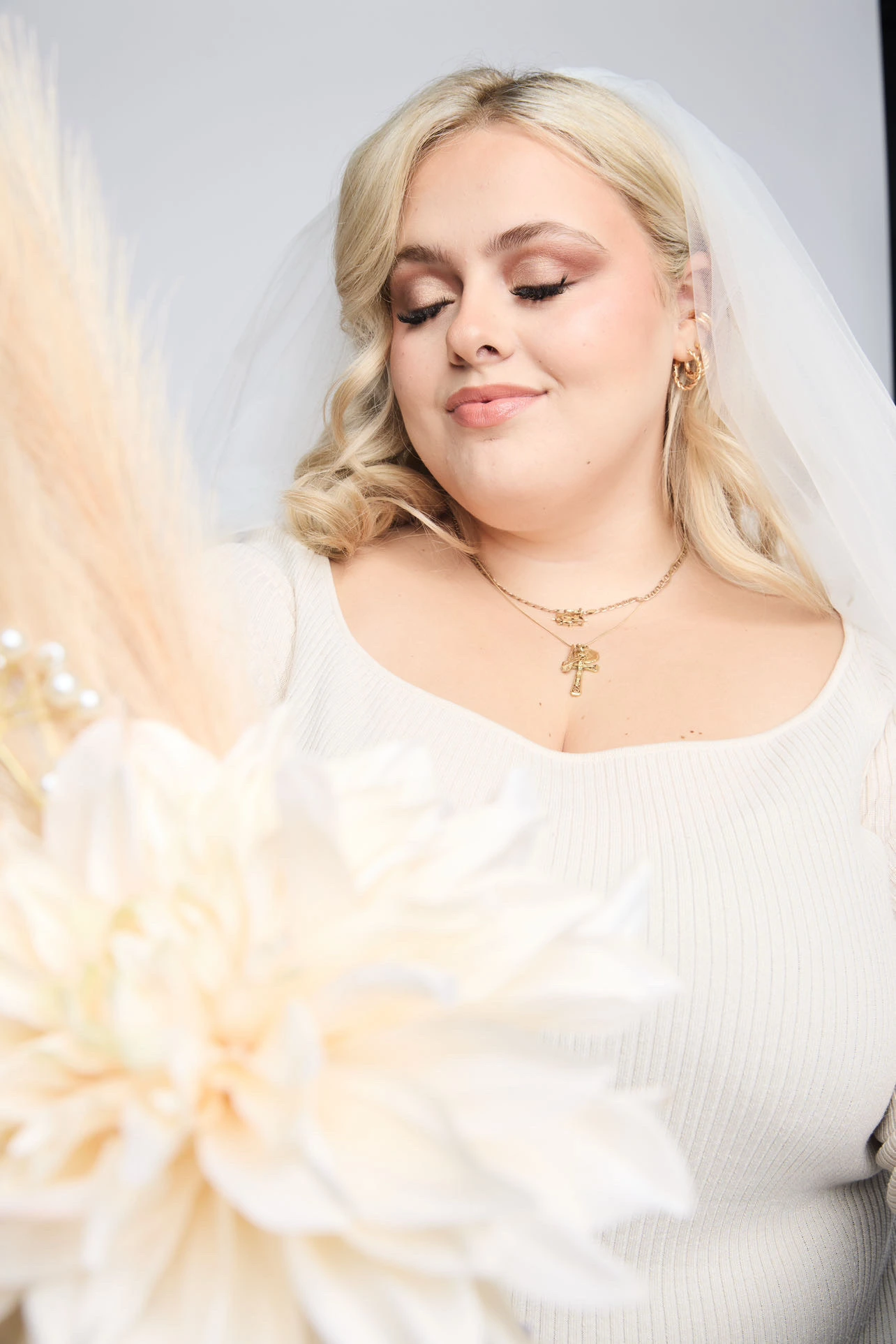 Bride with soft bridal makeup